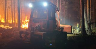 Bomberos en un incendio