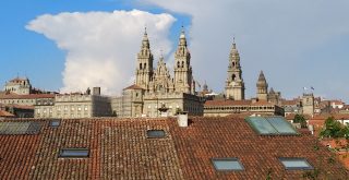 Tejados y Catedral de Santiago de Compostela