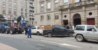 Manifestación y tractorada en Ourense